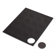 U Brands Heavy-Duty Board Magnets, Circles, Black, 0.75" Diameter, 20/Pack (FM1605)