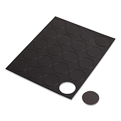 U Brands Heavy-Duty Board Magnets, Circles, Black, 0.75" Diameter, 20/Pack (UBRFM1605)