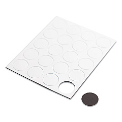 U Brands Heavy-Duty Board Magnets, Circles, White, 0.75" Diameter, 20/Pack (UBRFM1618)