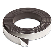 U Brands Magnetic Adhesive Tape Roll, 0.5" x 7 ft, Black (UBRFM2319)