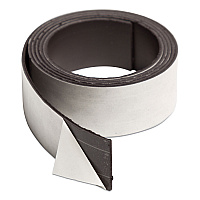 U Brands Magnetic Adhesive Tape Roll, 1" x 4 ft, Black (UBRFM2020)
