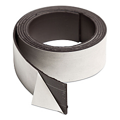 U Brands Magnetic Adhesive Tape Roll, 1" x 4 ft, Black (UBRFM2020)