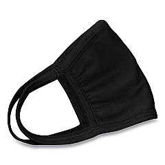 GN1 Cotton Face Mask with Antimicrobial Finish, Black, 10/Pack (GN124446905)