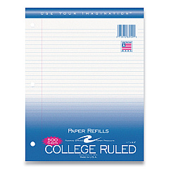 Roaring Spring Notebook Filler Paper, 8.5 x 11, College Rule, 500/Pack (ROA83909)