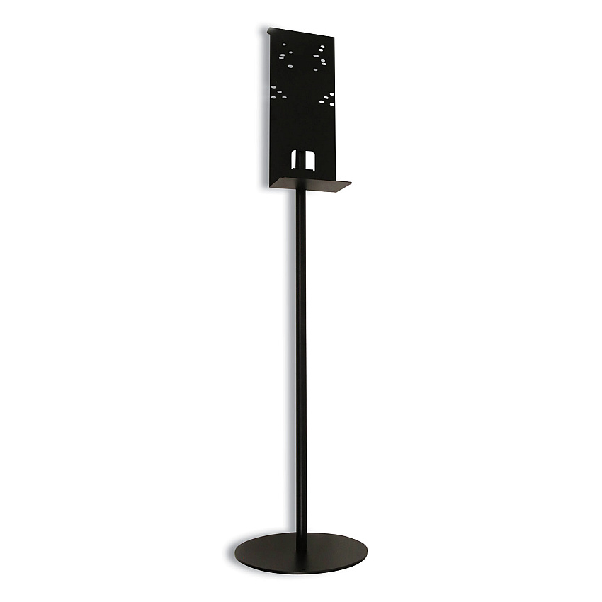 Vulcan Hand Sanitizer Stand, 12" dia x 48" h, Black (GN1102468401BA)