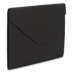 Smead Soft Touch Cloth Expanding Files, 2" Expansion, 1 Section, Snap Closure, Letter Size, Black (SMD70920)