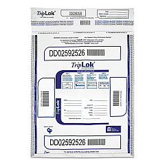 TripLOK Deposit Bag, Plastic, 12 x 16, White, 100/Pack (CNK585043)
