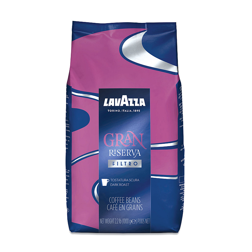 Lavazza Gran Riserva Whole Bean Coffee, Dark and Bold, 2.2 lb Bag (LAV3454)