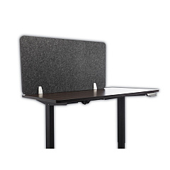 Lumeah Desk Screen Cubicle Panel and Office Partition Privacy Screen, 47 x 1 x 23.5, Polyester, Ash (GN1LUDS48241A)