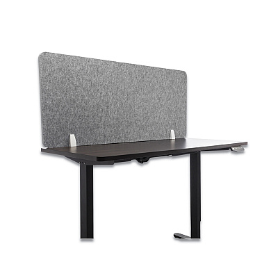 Lumeah Desk Screen Cubicle Panel and Office Partition Privacy Screen, 54.5 x 1 x 23.5, Polyester, Gray (GN1LUDS55241G)