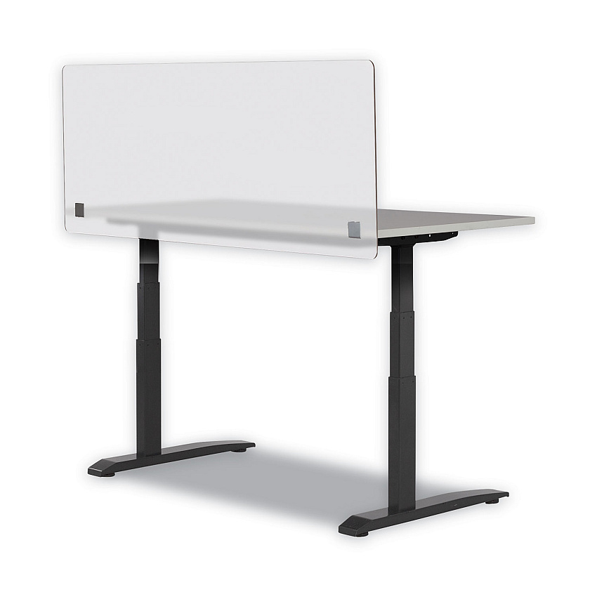 Safco 7517 Series Wellness Panel, 59.5 x 2.5 x 23.5, Acrylic, Frosted (SAF7517FR)