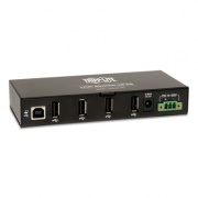 Tripp Lite USB 2.0 Mini Hub, 4 Ports, Black (U223004IND)