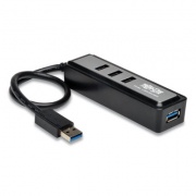Tripp Lite USB 3.0 SuperSpeed Hub, 4 Ports, Black (U360004MINI)
