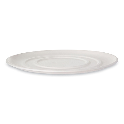 Eco-Products WorldView Sugarcane Pizza Trays, 16 x 16 x 02, White, 50/Carton (ECOEPSCPTR16)