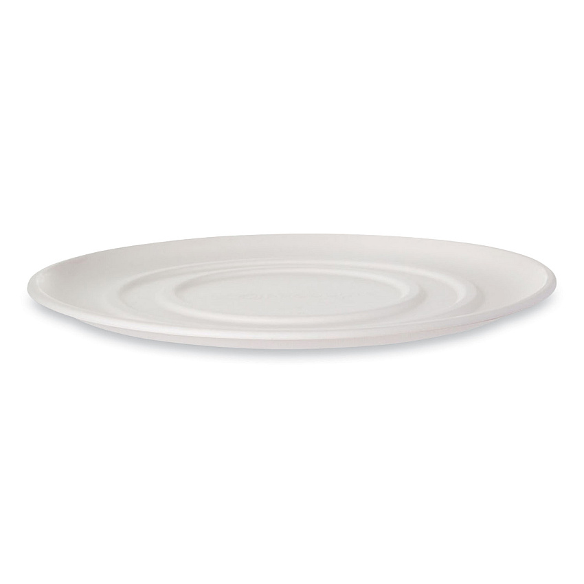 Eco-Products WorldView Sugarcane Pizza Trays, 16 x 16 x 02, White, 50/Carton (ECOEPSCPTR16)