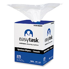HOSPECO Easy Task A100 Wiper, Center-Pull, 1-Ply, 10 x 12, White, 275 Sheets/Roll with Zipper Bag (HOSNETA100CZGW)