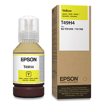 Epson T49H400 (T49H) Ink Bottles, 140 mL, Yellow