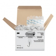 Command Clear Hooks and Strips, Plastic/Metal, Small, 40 Hooks and 48 Strips/Pack (17067CLRS40N)