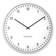 Union & Scale Essentials Contemporary Round Wall Clock, 15" Overall Diameter, White Case, 1 AA (sold separately) (UOS24411459)