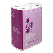 Perk Ultra Soft 2-Ply Standard Toilet Paper, Septic Safe, White, 154 Sheets/Roll, 24 Rolls/Pack (PRK24380328)