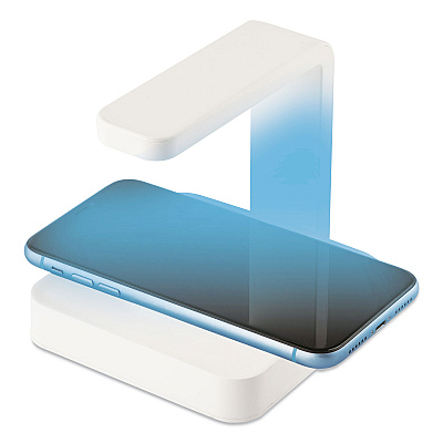 Itek Sterilizer and Wireless Phone Charger, White (ITEUV61782)
