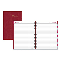 Brownline CoilPro Daily Planner, 10 x 7.88, Red Cover, 12-Month (Jan to Dec): 2026 (C550CRED)