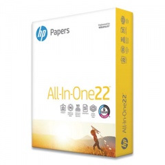 HP All-In-One22 Paper, 96 Bright, 22 lb Bond Weight, 8.5 x 11, White, 500/Ream (207000)