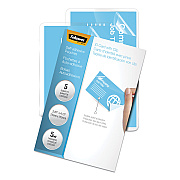 Fellowes Self-Adhesive Laminating Pouches, 5 mil, 3.88" x 2.38", Gloss Clear, 5/Pack (FEL5220101)