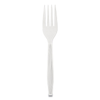 Berkley Square Elegant Dinnerware Heavyweight Cutlery, Polystyrene, Fork, White, 500/Box (BSQ1072010)