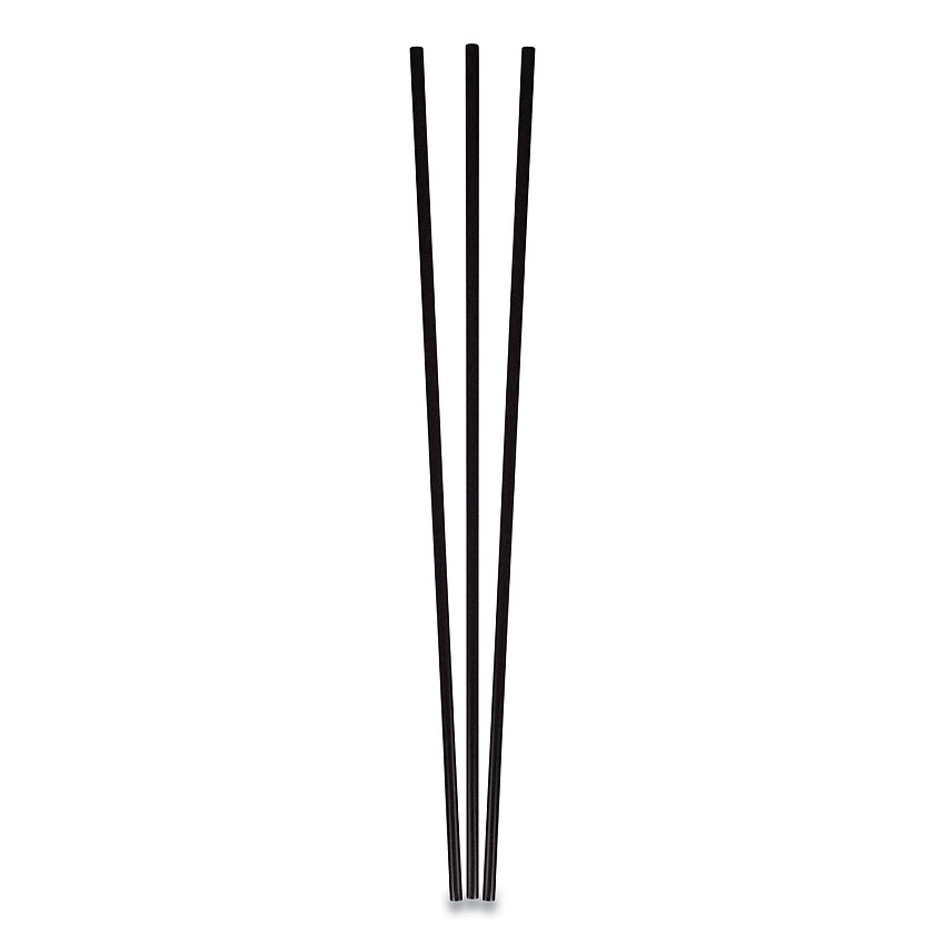 Berkley Square Unwrapped Round Stirrers, 7.75", Polypropylene, Black, 500/Pack (BSQ1241207)