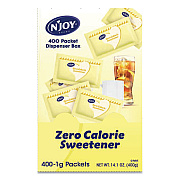N'Joy Yellow Sucralose Zero Calorie Sweetener Packets, 0.04 oz Packet, 400 Packets/Box (NJO83220)