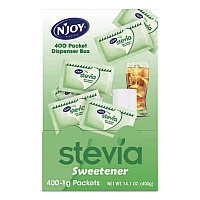 N'Joy Stevia Artificial Sweetener, 0.4 oz. 400 Packets/Box (NJO83221)