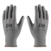G-Tek GP Polyurethane-Coated Nylon Gloves, Small, Gray, 12 Pairs (33G125S)