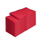 Mariposa Poly Spun Napkin 20x20 Red, Pack Of 25 (PNP-NAP-R-25)