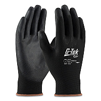 G-Tek GP Polyurethane-Coated Nylon Gloves, X-Large, Black, 12 Pairs (PID33B125XL)