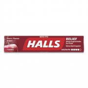 HALLS Mentho-Lyptus Cough and Sore Throat Lozenges, Cherry, 9/Pack, 20 Packs/Box (AMC62476)