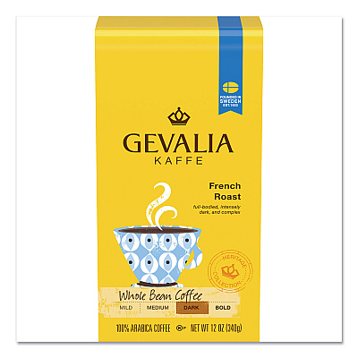 Gevalia Coffee, French Roast, Ground, 12 oz Bag (GEVGEN04352)