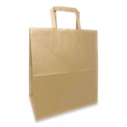 Prime Time Packaging Kraft Paper Bags, 1/7th BBL 12 x 7 x 14, Natural, 300/Bundle (FH12714)