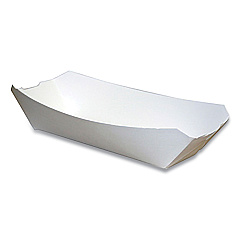 Pactiv Evergreen Paperboard Food Tray, #12 Beers Tray, 6 x 4 x 1.5, White, Paper, 300/Carton (PCT23863)