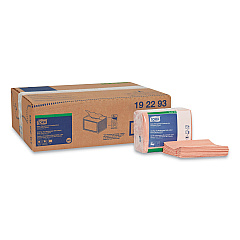 Tork Small Pack Foodservice Cloth, 1-Ply, 11.75 x 14.75, Unscented, Red with Red Stripe, 50/Poly Pack, 4 Packs/Carton (TRK192293)