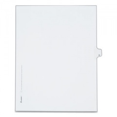 Avery Preprinted Legal Exhibit Side Tab Index Dividers, Allstate Style, 26-Tab, O, 11 x 8.5, White, 25/Pack (82177)