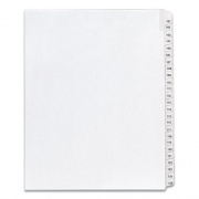 Avery Preprinted Legal Exhibit Side Tab Index Dividers, Allstate Style, 25-Tab, 101 to 125, 11 x 8.5, White, 1 Set, (1705) (01705)