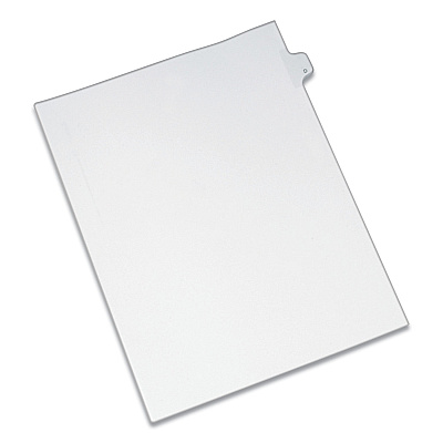Avery Preprinted Legal Exhibit Side Tab Index Dividers, Allstate Style, 26-Tab, D, 11 x 8.5, White, 25/Pack (AVE82166)