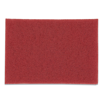 3M Low-Speed Buffer Floor Pads 5100, 20 x 14, Red, 10/Carton (MMM59258)