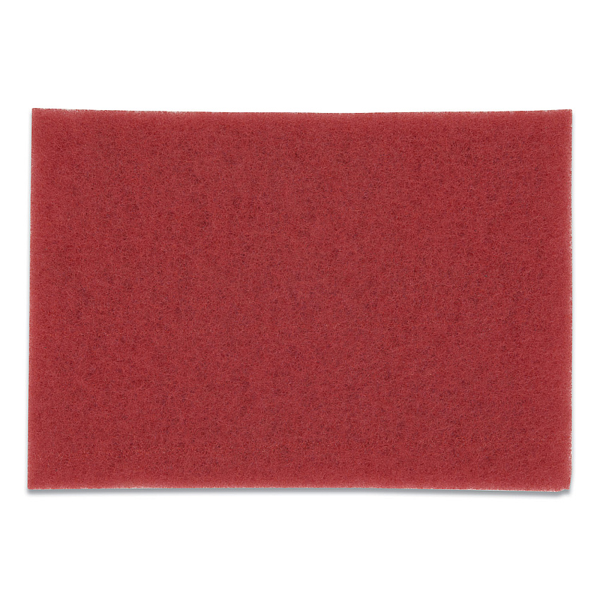 3M Low-Speed Buffer Floor Pads 5100, 20 x 14, Red, 10/Carton (MMM59258)