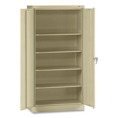 Tennsco 72" High Standard Cabinet (Assembled), 30w x 15d x 72h, Putty (TNN7215CPY)