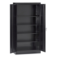 Tennsco 72" High Standard Cabinet (Assembled), 36w x 18d x 72h, Black (TNN7218BLK)