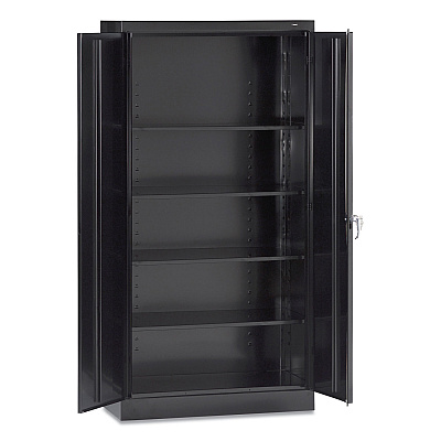 Tennsco 72" High Standard Cabinet (Assembled), 36w x 18d x 72h, Black (TNN7218BLK)