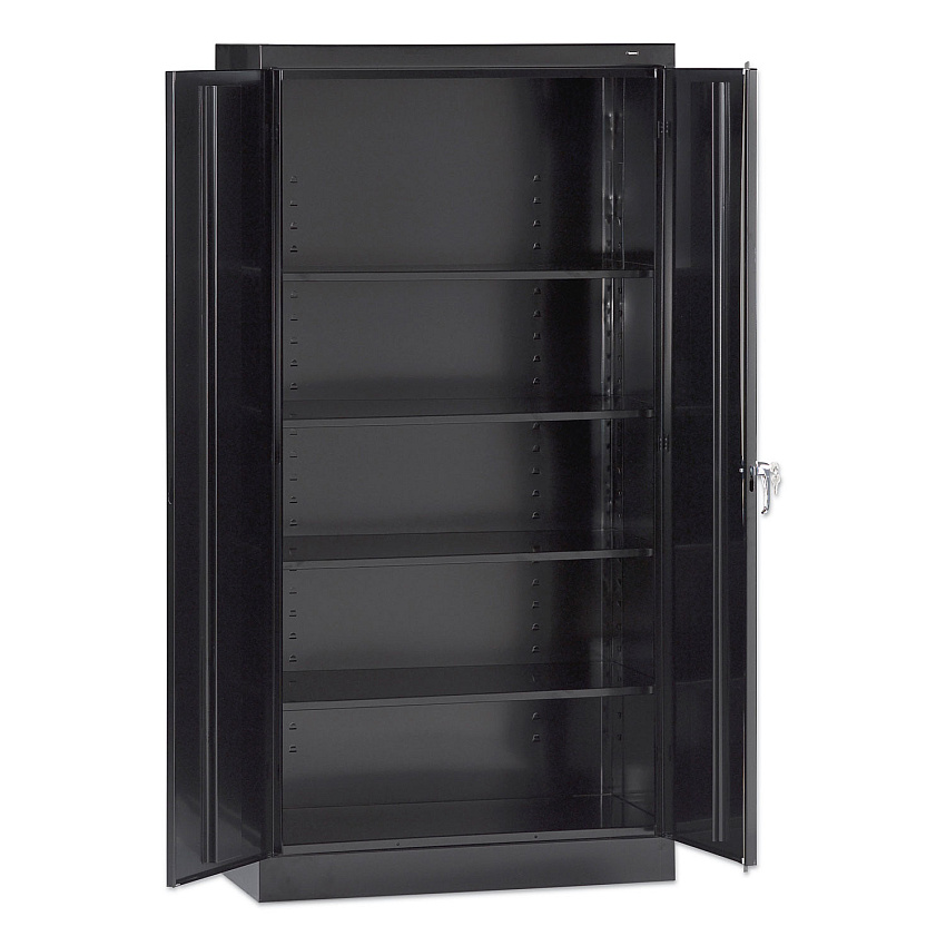 Tennsco 72" High Standard Cabinet (Assembled), 30w x 15d x 72h, Black (TNN7215BLK)