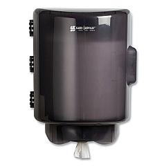 San Jamar Adjustable Center Pull Towel Dispenser, 10.75 x 10.25 x 13.25, Black Pearl (SJMT420TBK)